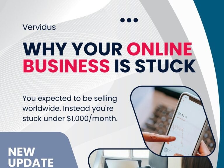 Why your online business is stuck: the free Vervidus bottleneck check